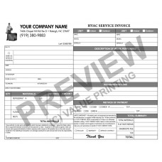 HV-1005 HVAC Half Sheet Invoice & Work Order